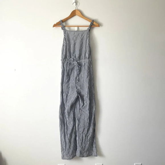 Roxy Striped Jumpsuit in Navy and White - Picture 4 of 9